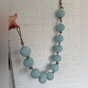 Aqua Glass Orb String Decor Made In India